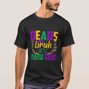 Mardi Gras Costume laat de Shenanigans met kralen T-shirt