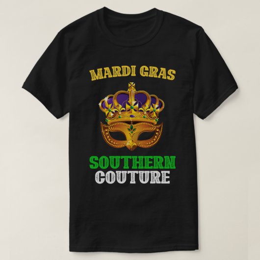 Mardi Gras Couture Carnival Parade Masque T-shirt (Design voorkant)