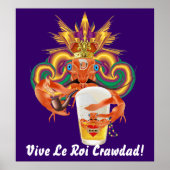 Mardi Gras Crawdad alsjeblieft uitzicht notities Poster (Voorkant)