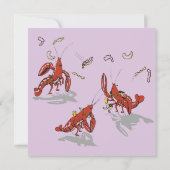 Mardi Gras Crawdad Kaart (Achterkant)