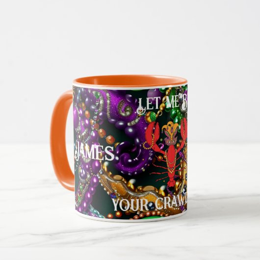 Mardi Gras Crawdaddy Mok (Voorkant links)