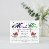 Mardi Gras Crawdads bier Briefkaart (Staand voorkant)