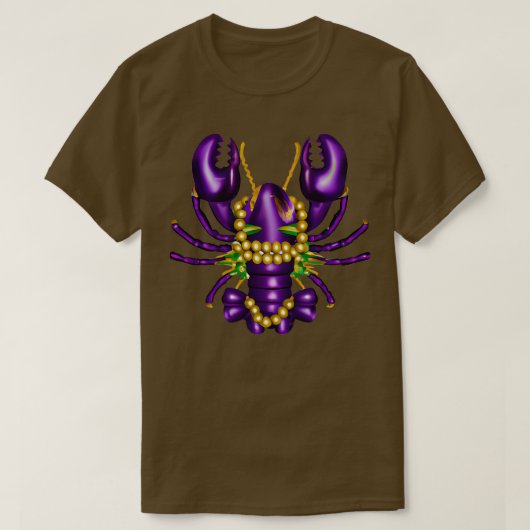 Mardi Gras Crawfish 3 TShirt (Design voorkant)