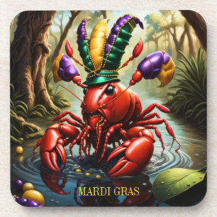 Mardi Gras Crawfish Bier Onderzetter