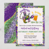Mardi Gras Crawfish bruiloft douche uitnodiging (Voorkant / Achterkant)