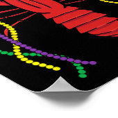 Mardi Gras Crawfish Costume Carnival Crayfish Cele Poster (Hoek)