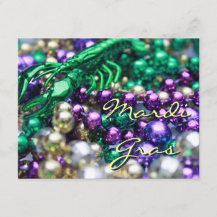 Mardi Gras Crawfish Custom Party Card Invitations Kaart