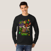 Mardi Gras Crawfish Jester Beads Let Shenanigans B T-shirt (Voorkant volledig)