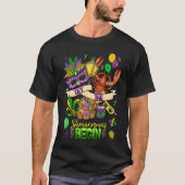 Mardi Gras Crawfish Jester Beads Let Shenanigans B T-shirt (Voorkant)