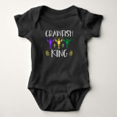 Mardi Gras Crawfish King Cute Romper (Voorkant)