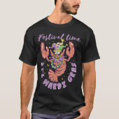MARDI GRAS CRAWFISH NEW ORLEANS 2023 FESTIVAL T-SHIRT (Voorkant)