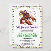 Mardi gras crawfish party uitnodiging (Voorkant)