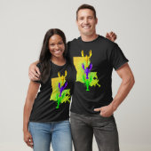 Mardi Gras crayfish, gele Louisiana kaartverf, M T-shirt (Unisex)