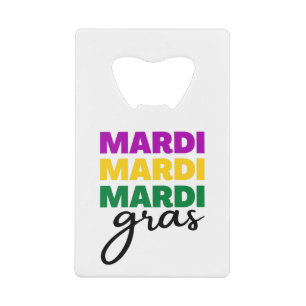 Mardi Gras Creditkaart Flessenopener