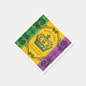 Mardi Gras Crown familienaam Servet (Hoek)