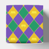 Mardi Gras Crown Pattern Bedankdoosjes (Bovenkant)