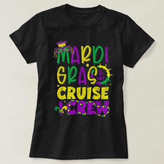 Mardi Gras Cruise 2022 Matching Family Carnival Ho T-shirt (Design voorkant)