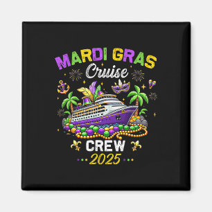 Mardi Gras Cruise 2025  Familie Matching Tri Magneet