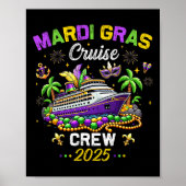 Mardi Gras Cruise 2025  Familie Matching Tri Poster (Voorkant)