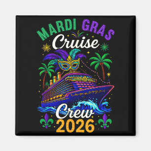 Mardi Gras Cruise 2026 Carnaval New Orleans Mannen Magneet