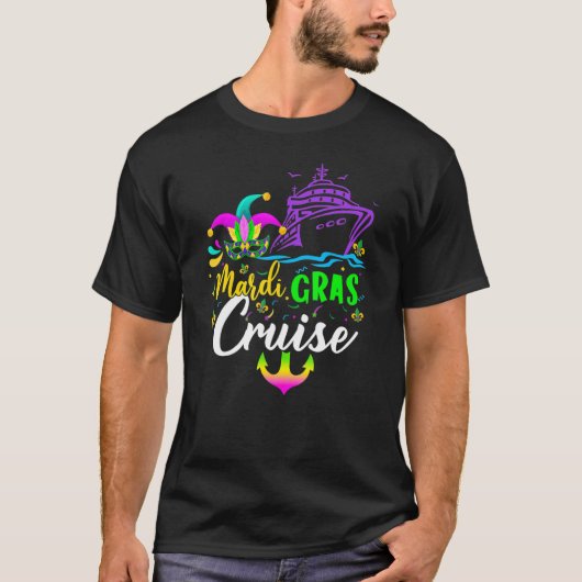 Mardi Gras Cruise Carnivals Cruising Matching Grou T-shirt (Voorkant)