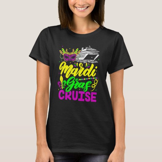 Mardi Gras Cruise Carnivals Party Matching Group F T-shirt (Voorkant)