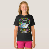 Mardi Gras Cruise Crew 2025 Matching Girl T-shirt (Voorkant volledig)