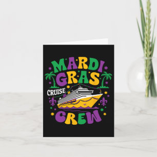 Mardi Gras Cruise Crew 2025 Reis Familie Matching Kaart