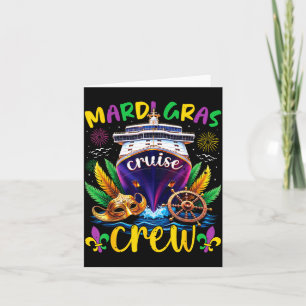 Mardi Gras Cruise Crew 2026 bijpassende Mardi Gras Kaart