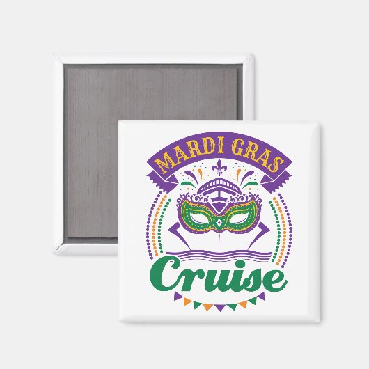 Mardi Gras Cruise Magneet (Voorkant / Achterkant)
