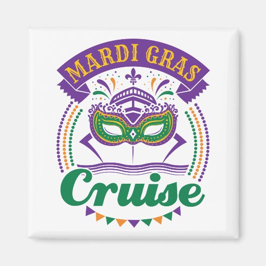 Mardi Gras Cruise Magneet (Voorkant)