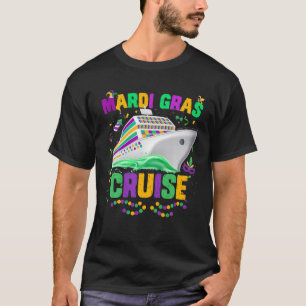 Mardi Gras Cruise Mask Cruise Ship Party T-shirt