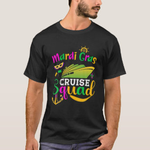 Mardi Gras Cruise Mask Cruise Ship Party T-shirt