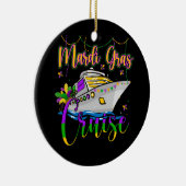 Mardi Gras Cruise Matching Family Carnaval Keramisch Ornament (Rechts)