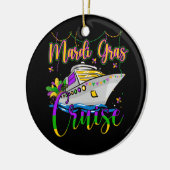 Mardi Gras Cruise Matching Family Carnaval Keramisch Ornament (Links)