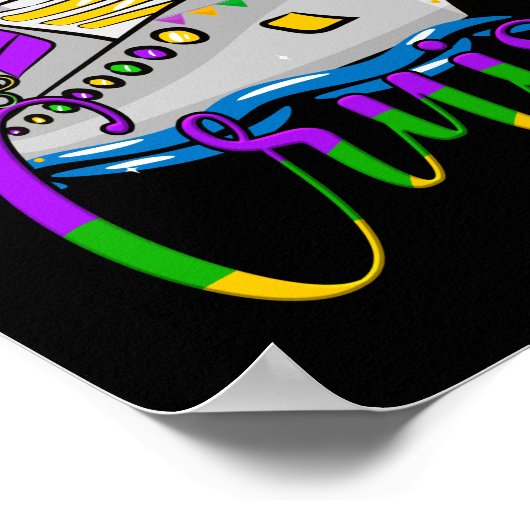 Mardi Gras Cruise Matching Family Carnaval Poster (Hoek)