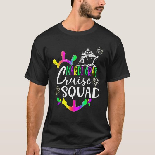 Mardi Gras Cruise Squad 2023 Matching Group_8 T-shirt (Voorkant)