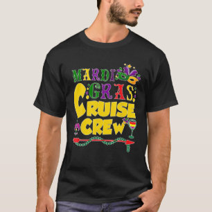 Mardi Gras Cruise Squad Carnaval Costuum Feestvier T-shirt