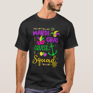 Mardi Gras Cruise Squad Matching Group Family Vaca T-shirt