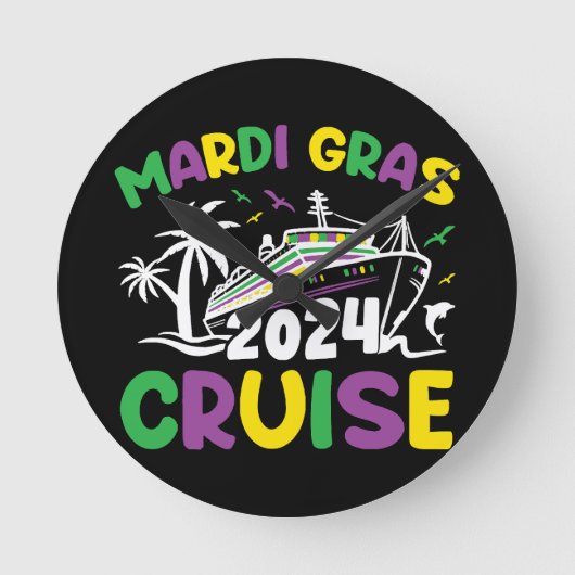 Mardi Gras Cruise Squad Ronde Klok (Voorkant)