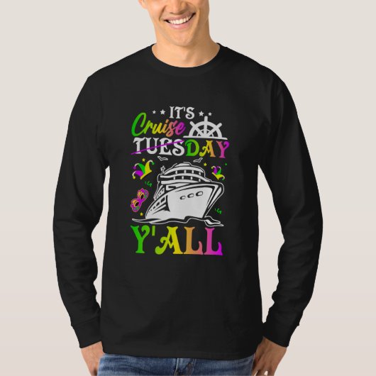 Mardi Gras Cruiseday Y'all celebrations parade par T-shirt (Voorkant)