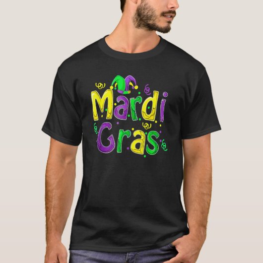 Mardi Gras Cute Carnival Fat Tuesday Funny_1 T-shirt (Voorkant)