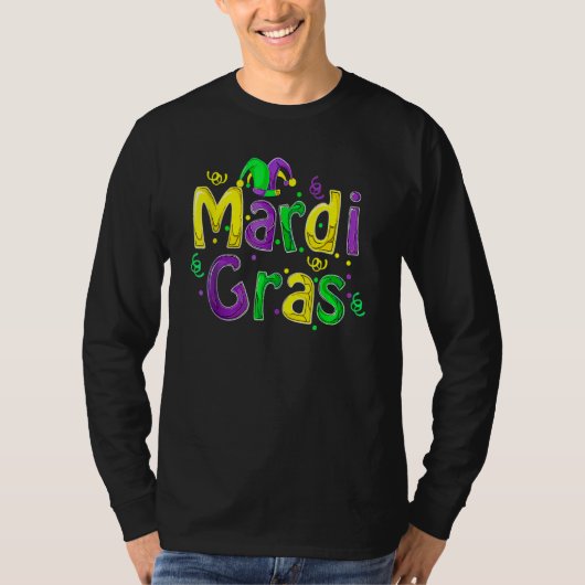 Mardi Gras Cute Carnival Fat Tuesday Funny_1 T-shirt (Voorkant)