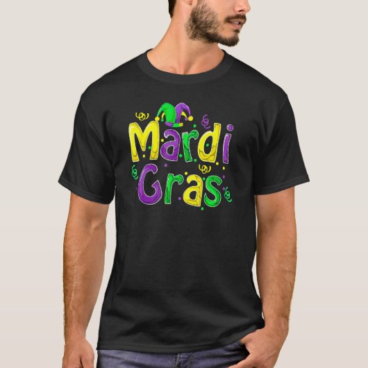 Mardi Gras Cute Carnival Fat Tuesday Funny_4 T-shirt (Voorkant)
