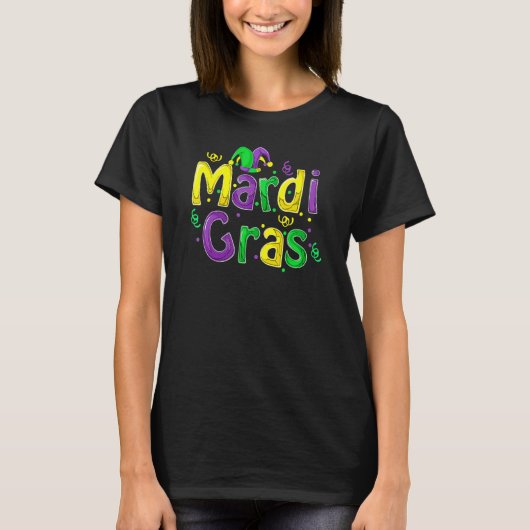 Mardi Gras Cute Carnival Fat Tuesday Funny_5 T-shirt (Voorkant)