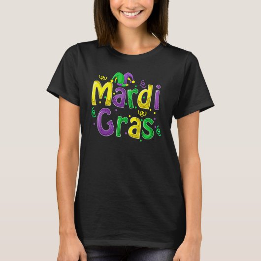 Mardi Gras  Cute Carnival Fat Tuesday Funny Gift T-shirt (Voorkant)