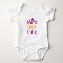 Mardi Gras Cutie Baby Body Romper