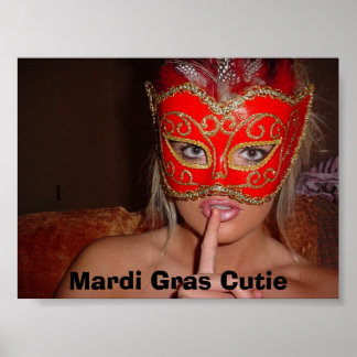 Mardi Gras Cutie Poster