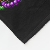 Mardi Gras Dachshund Dog Jester  Fleece Deken (Hoek)