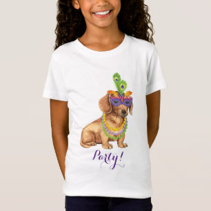Mardi Gras Dachshund T-shirt